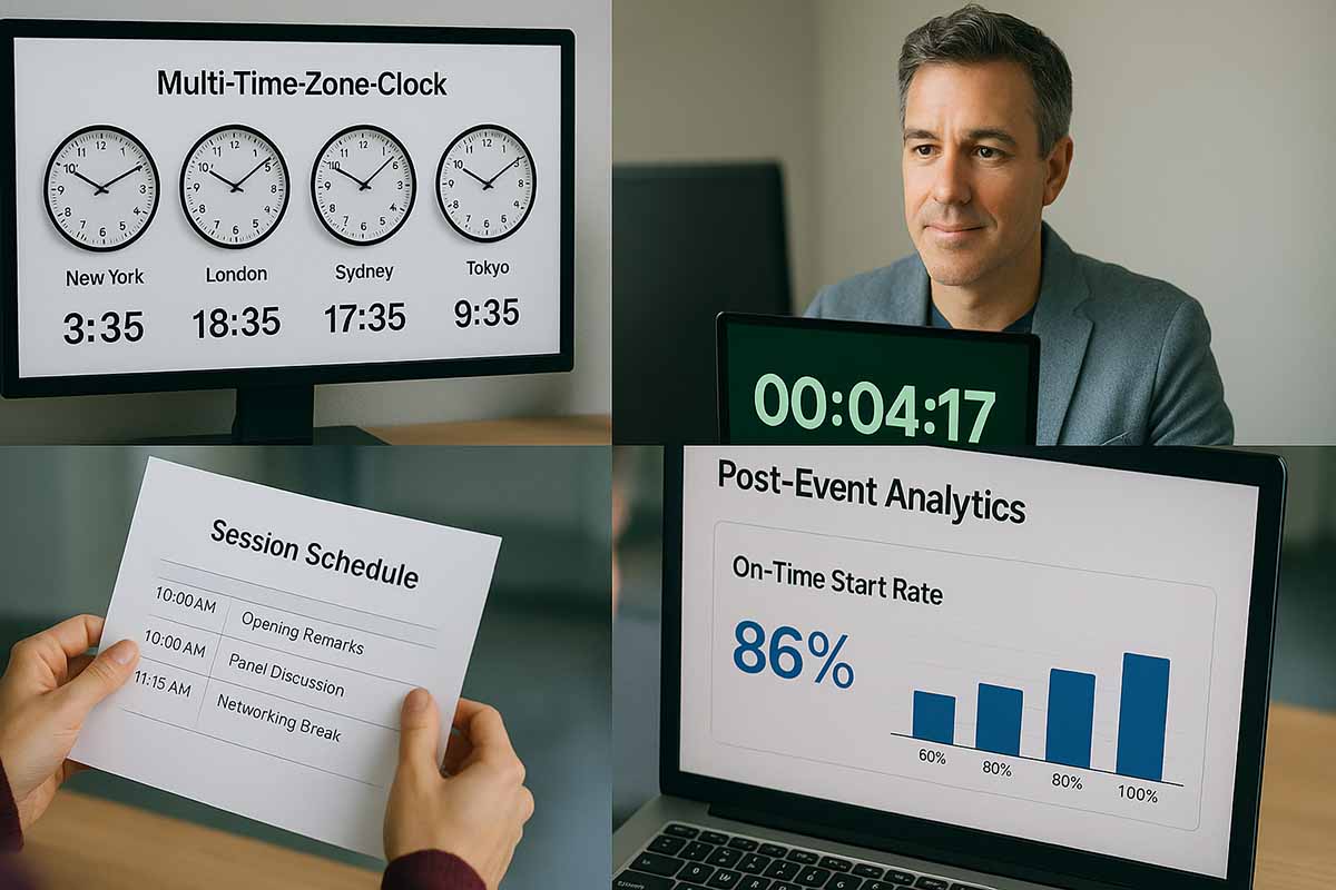 Using Online Clocks for Virtual Events